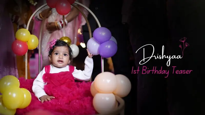 Still from 1st Birthday Teaser · DRISHYAA