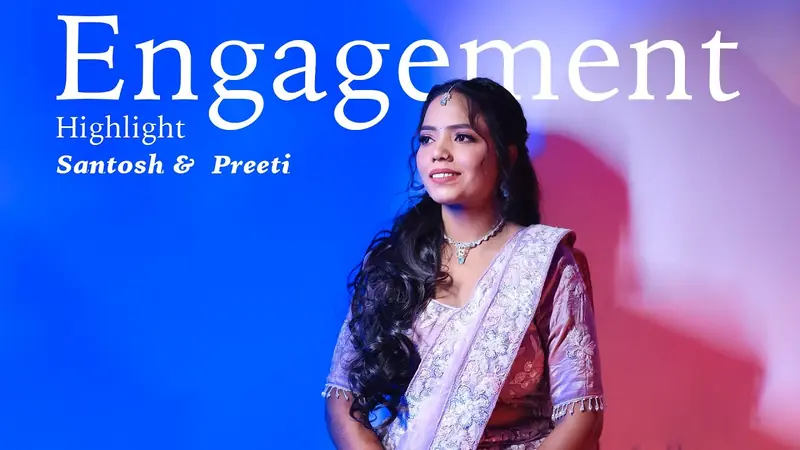 Engagement Highlights · SANTOSH & PREETI